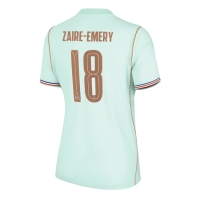 Camiseta Francia Warren Zaire-Emery #18 Segunda Equipación Replica Mundial 2026 para mujer mangas cortas